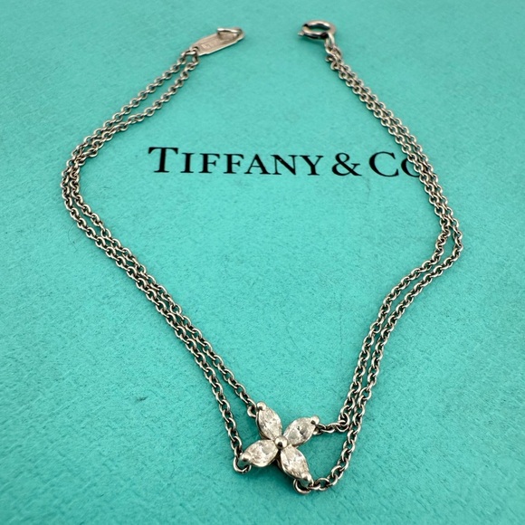 RARE Tiffany & Co. Victoria Diamond Bracelet in Platinum RETIRED - Picture 1 of 7